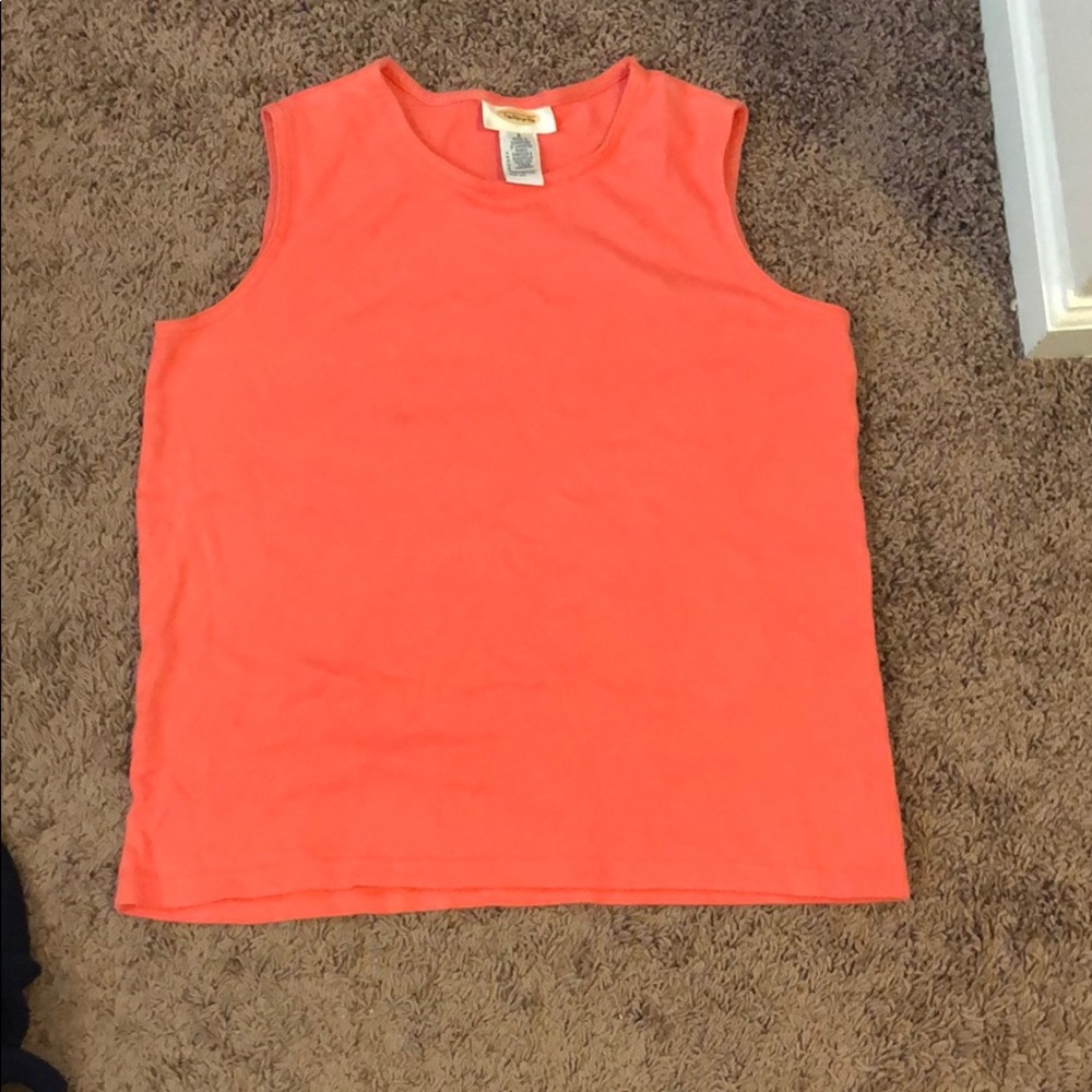 Talbot’s coral sleeveless top